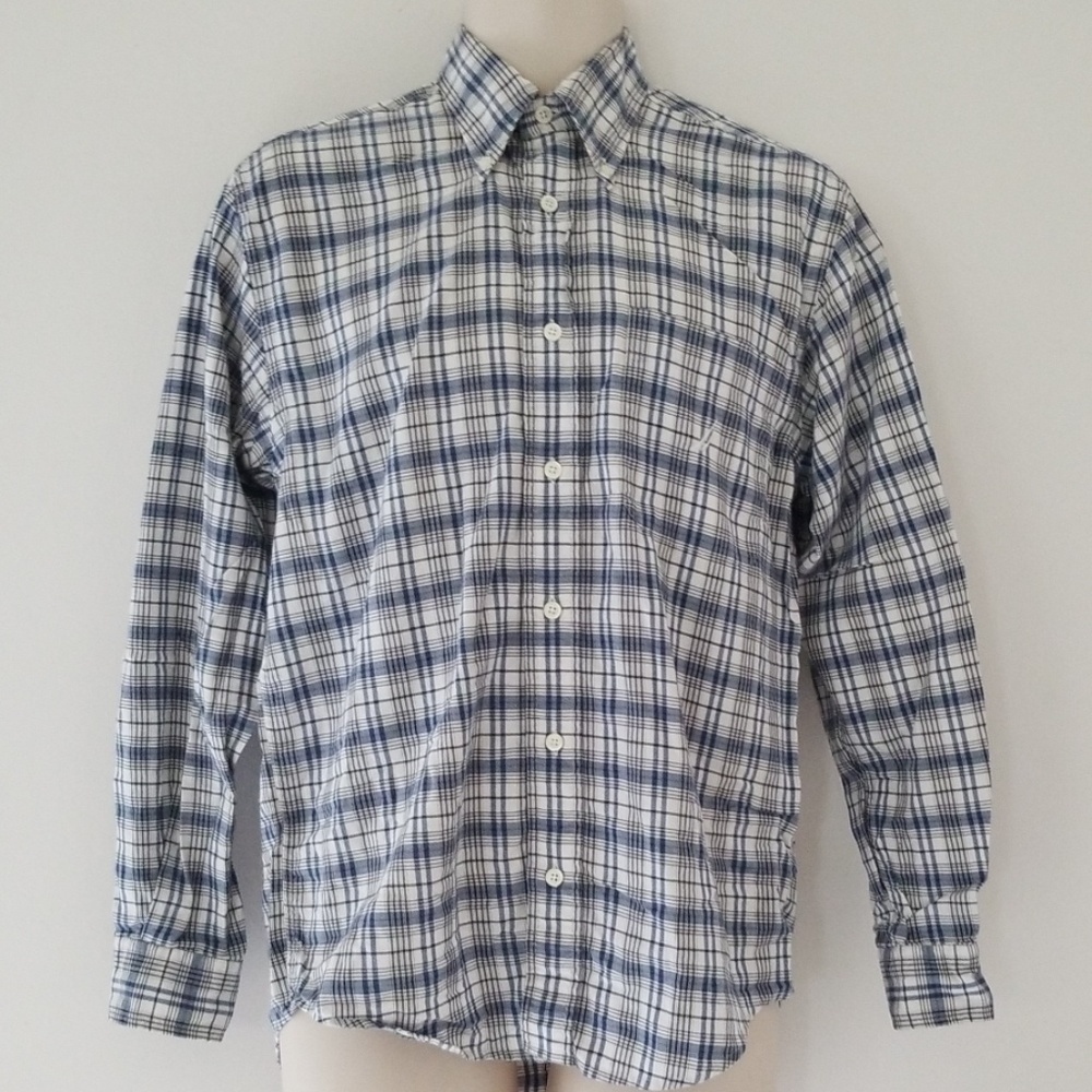 Nautica Long Sleeve Button Down Plaid Shirt Size S